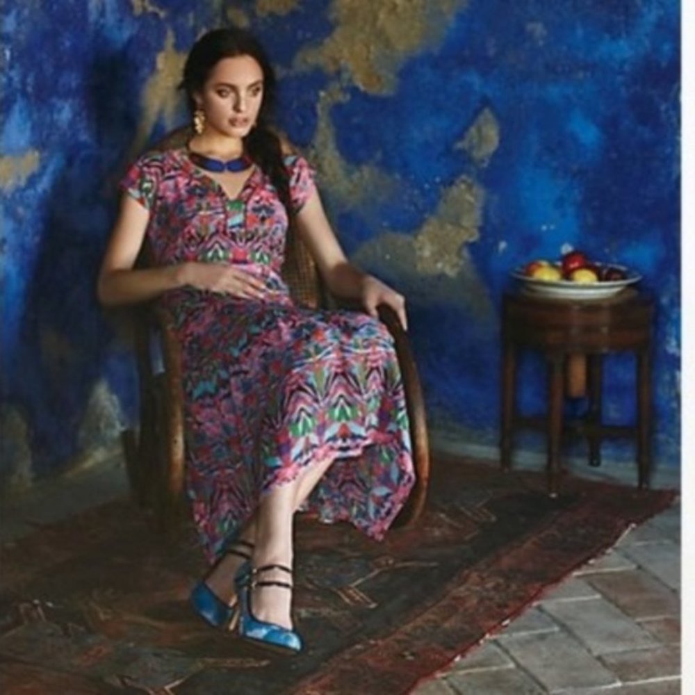 Vanessa Virginia Mural Dress size 8